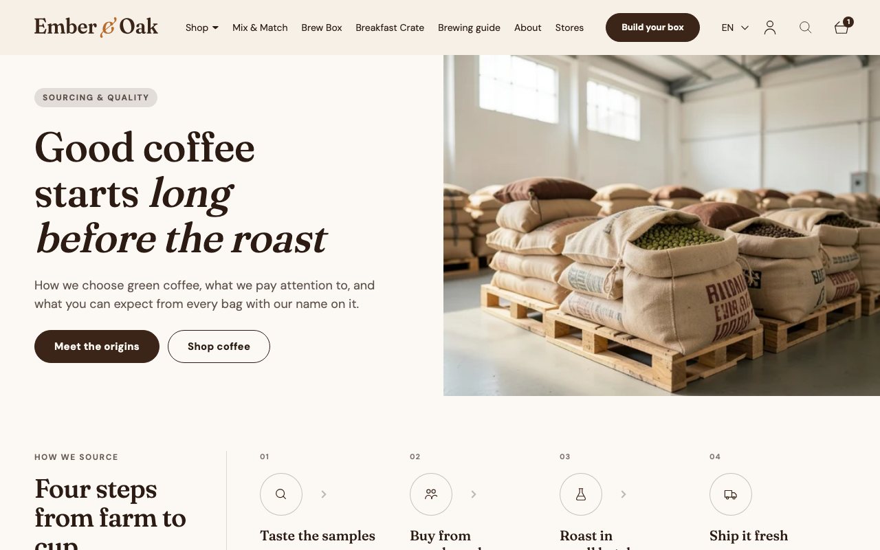Sourcing & quality