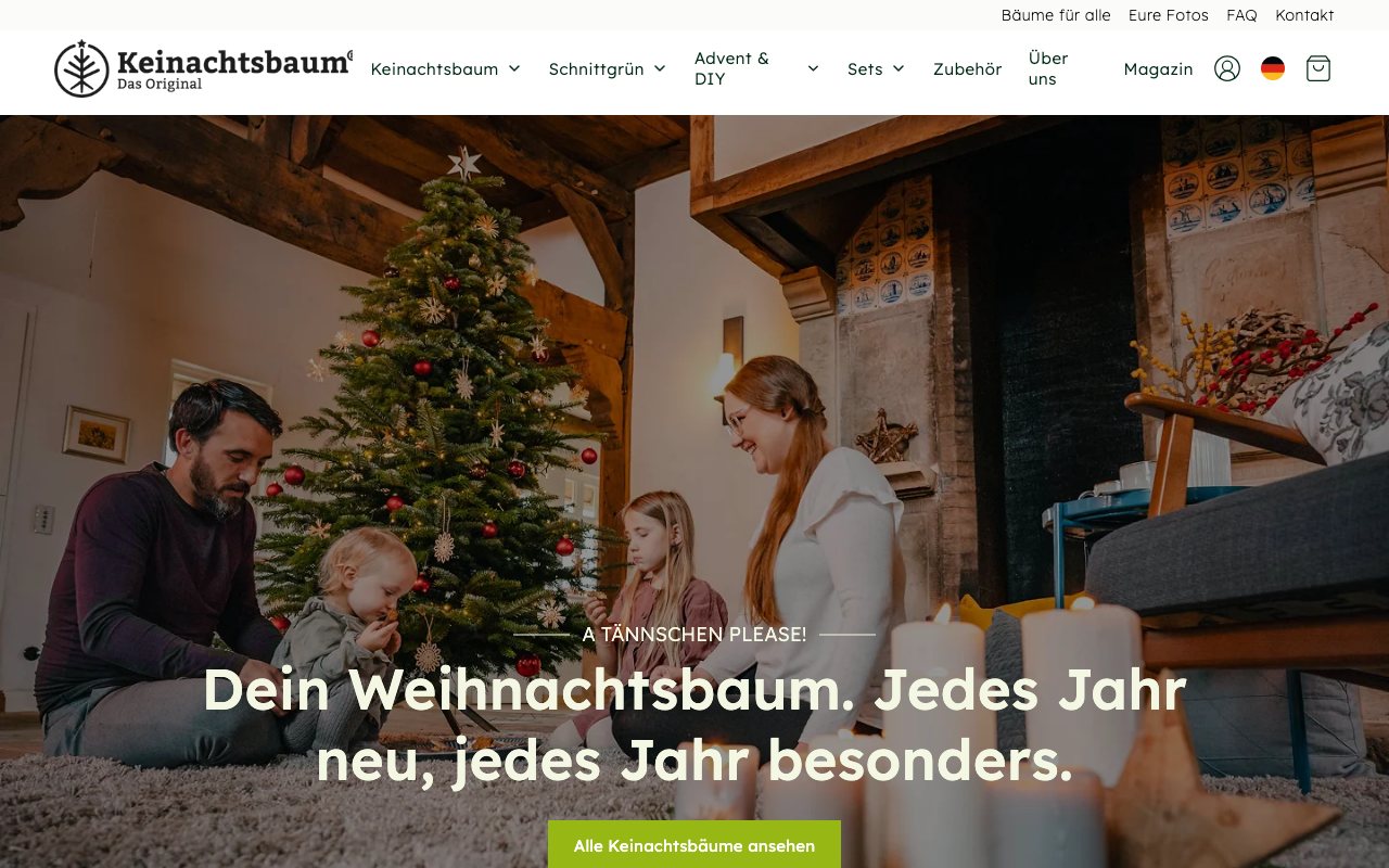 keinachtsbaum.de: магазин, замовлення якого експорт передає на склад