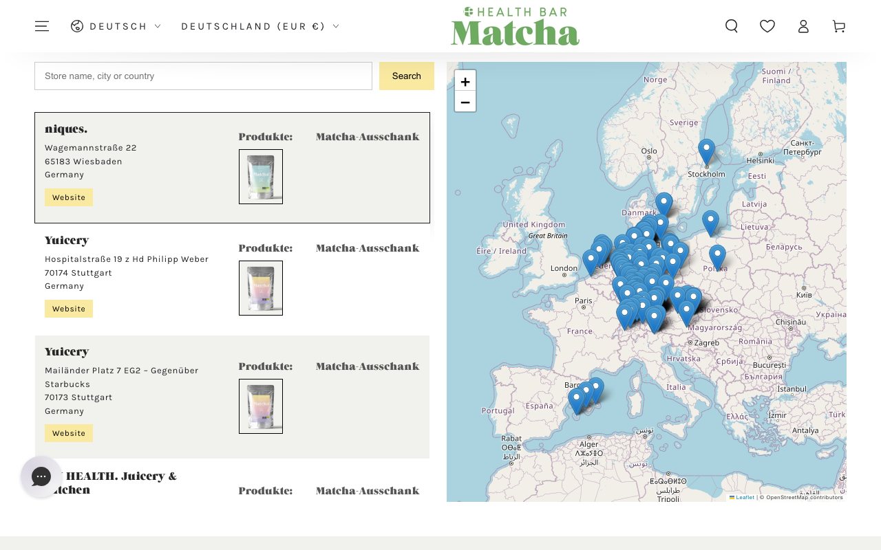 health-bar.com: «Where to shop & taste» — мапа, зібрана з B2B-замовлень