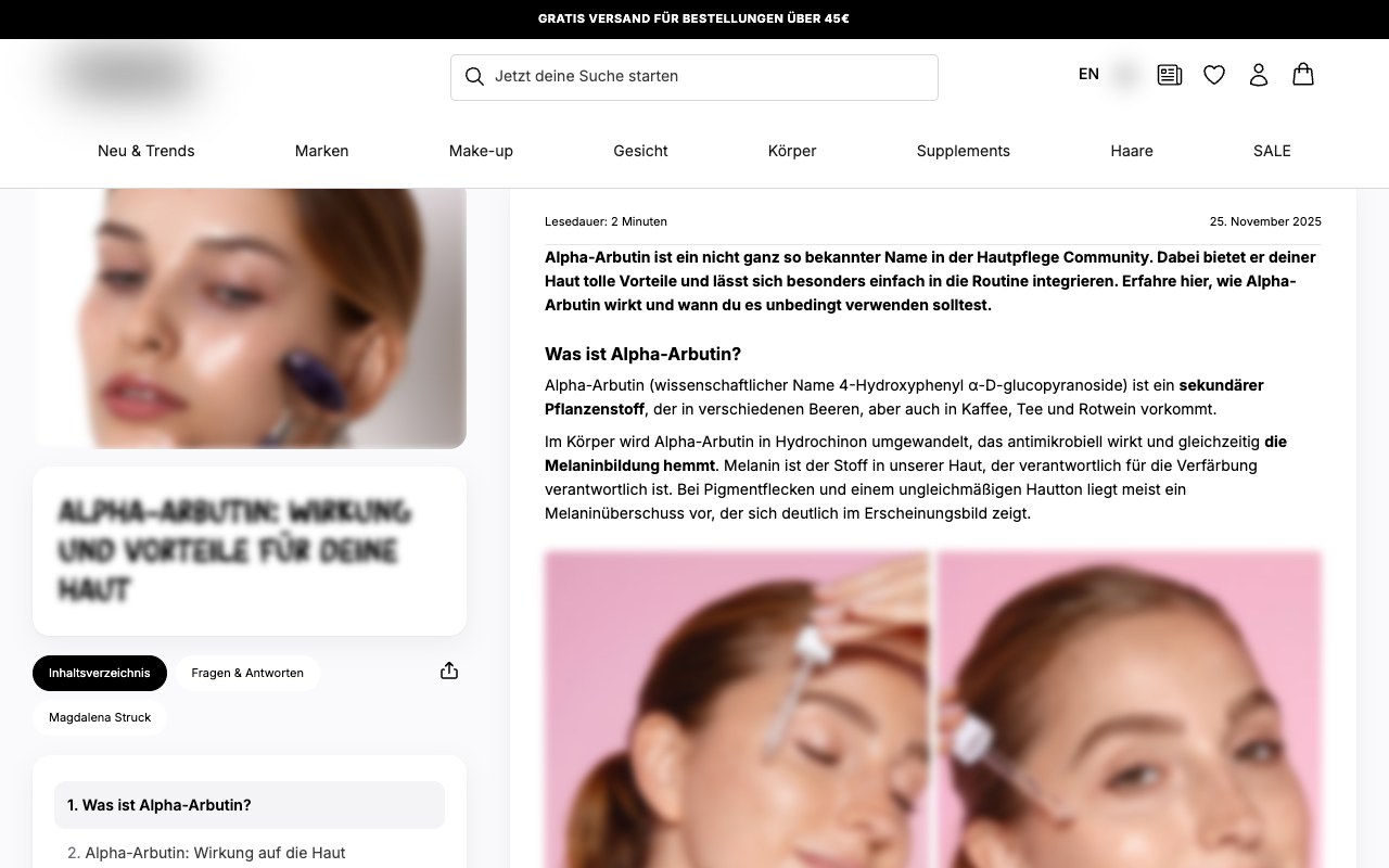 Beauty brand, DE