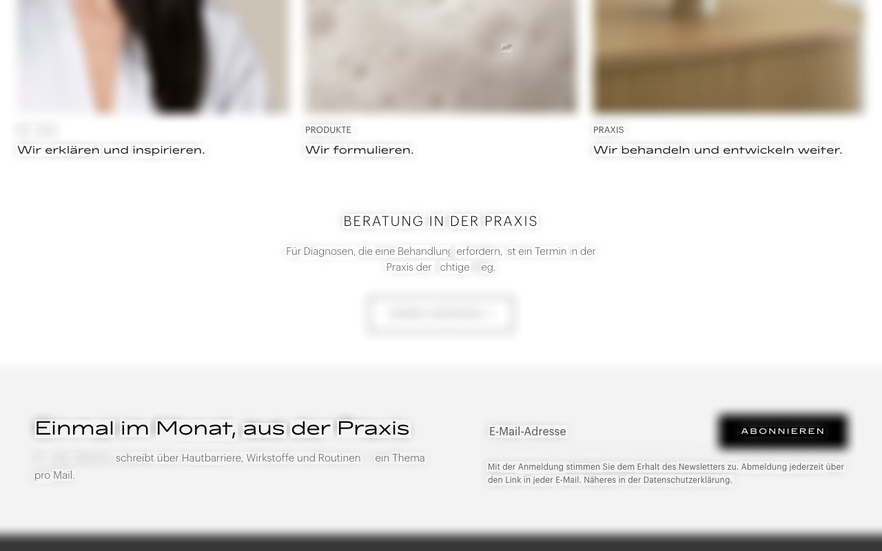 Medical skincare brand, DE · 2