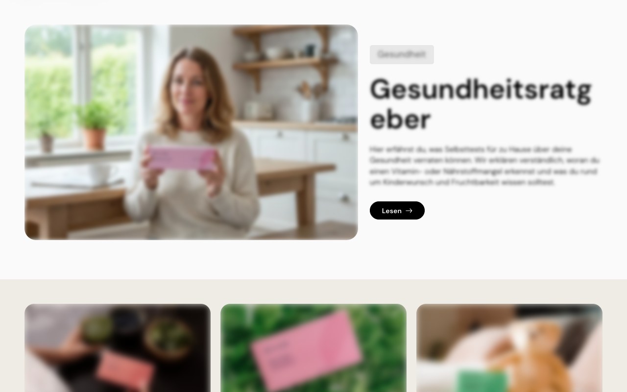Health tests brand, DE