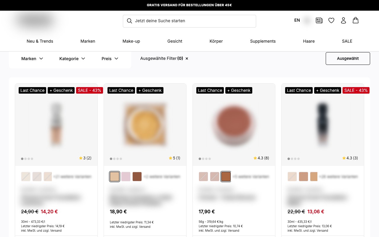 Beauty brand, DE