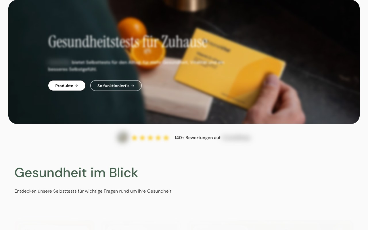 Health tests brand, DE