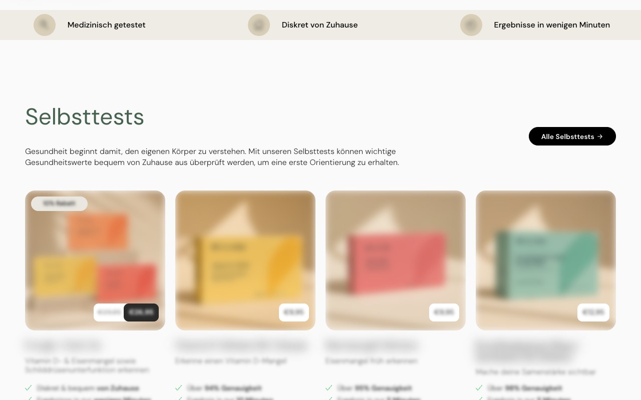 Health tests brand, DE