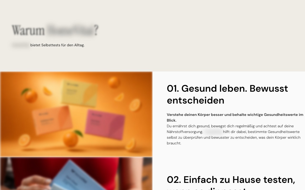 Health tests brand, DE