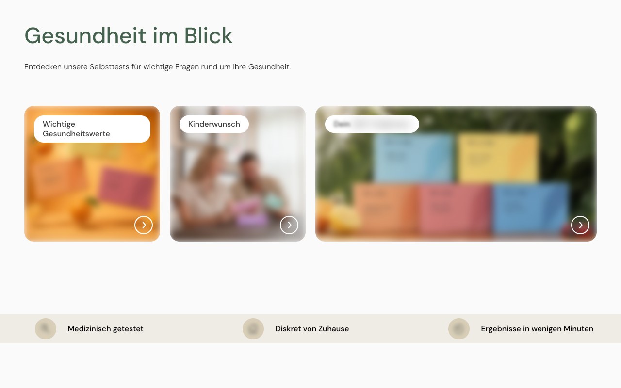 Health tests brand, DE
