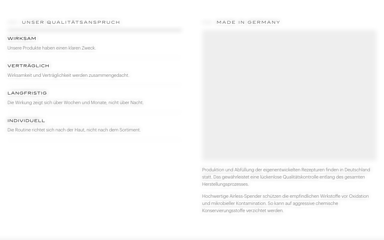 Medical skincare brand, DE · 2