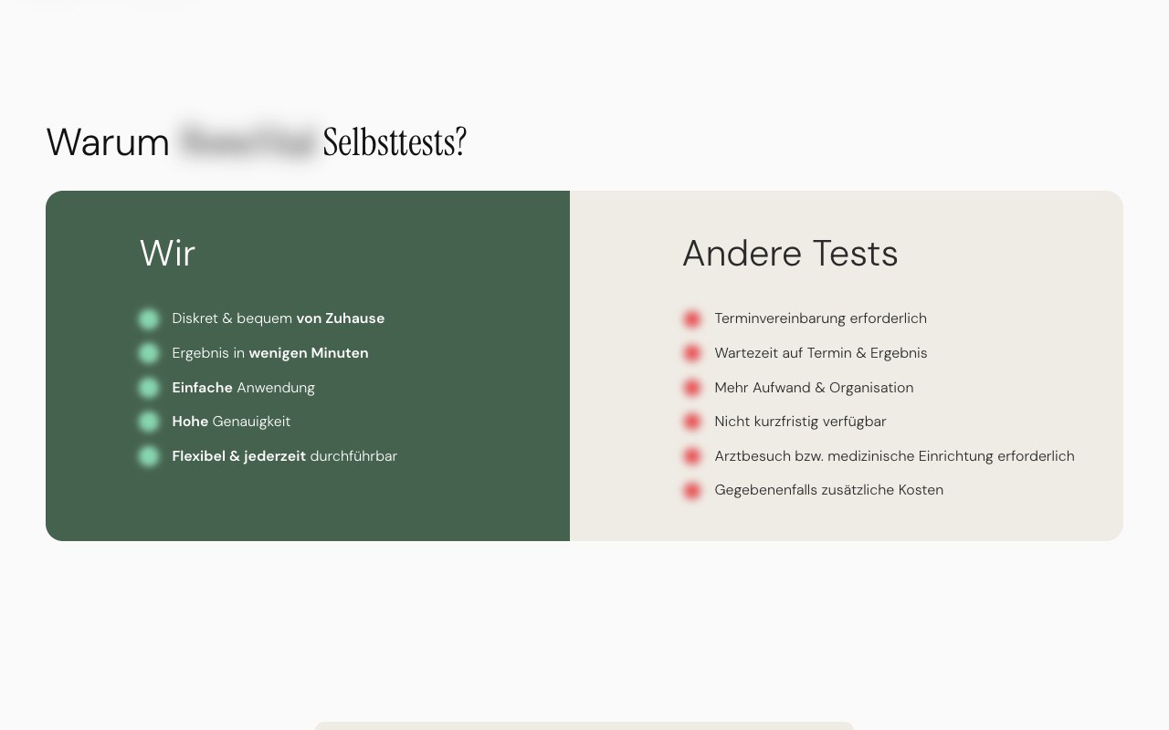 Health tests brand, DE