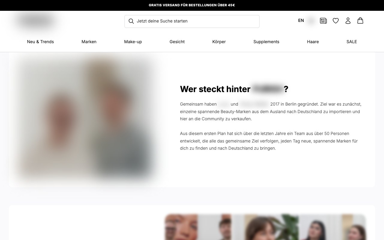 Beauty brand, DE