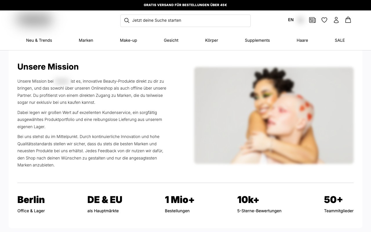 Beauty brand, DE