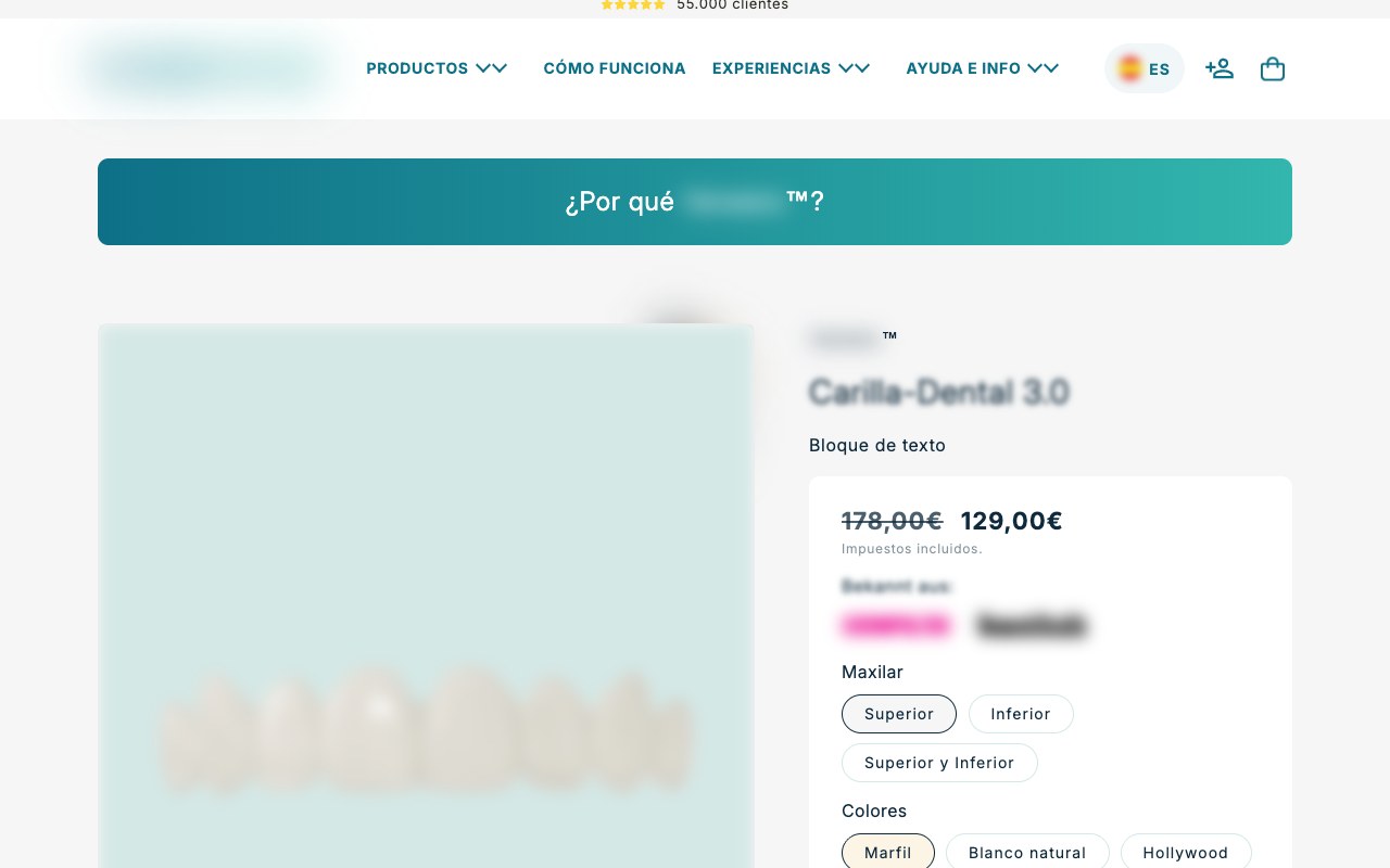 Dental brand, 5 markets
