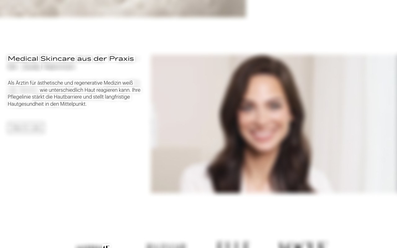 Medical skincare brand, DE · 2