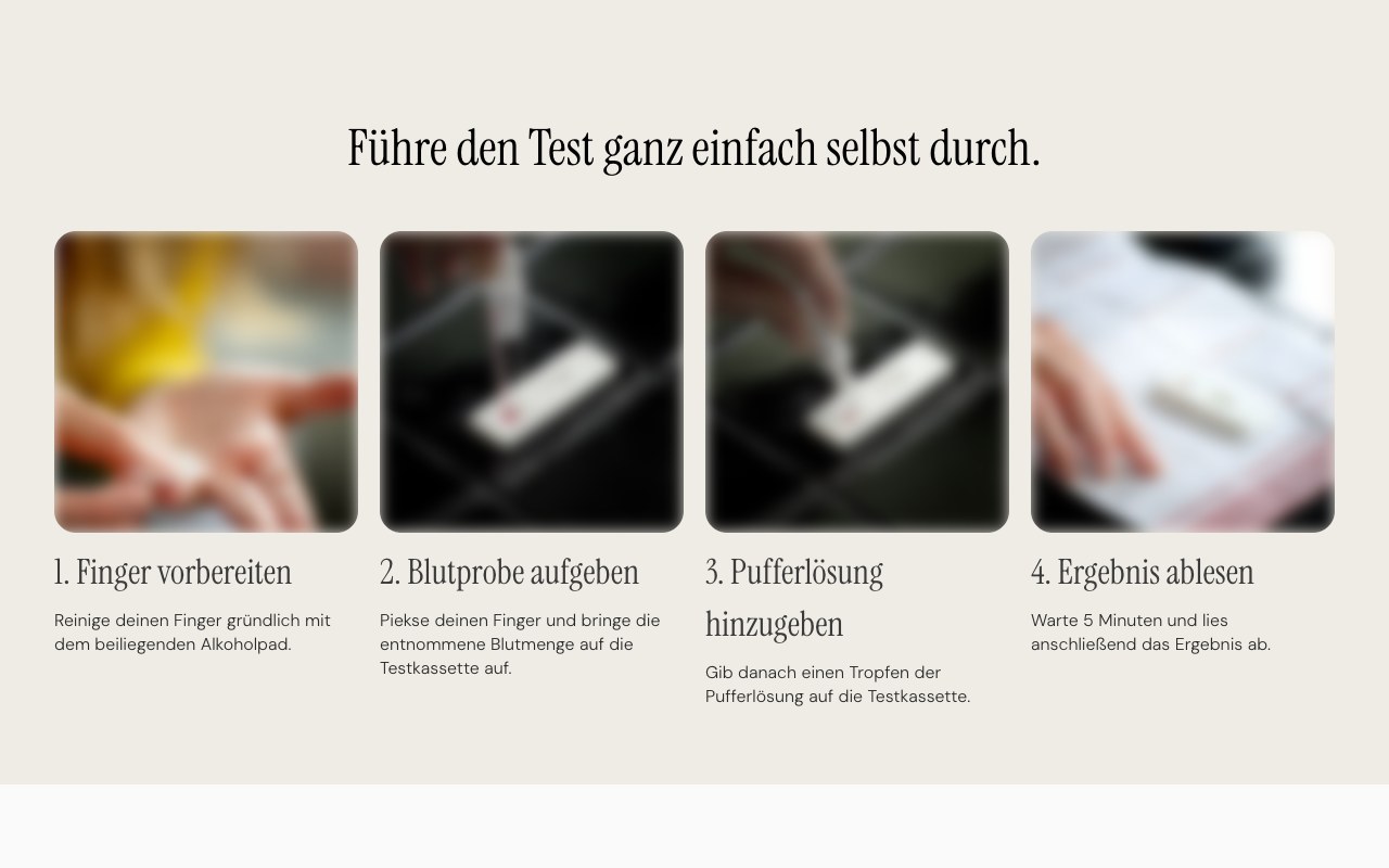 Health tests brand, DE