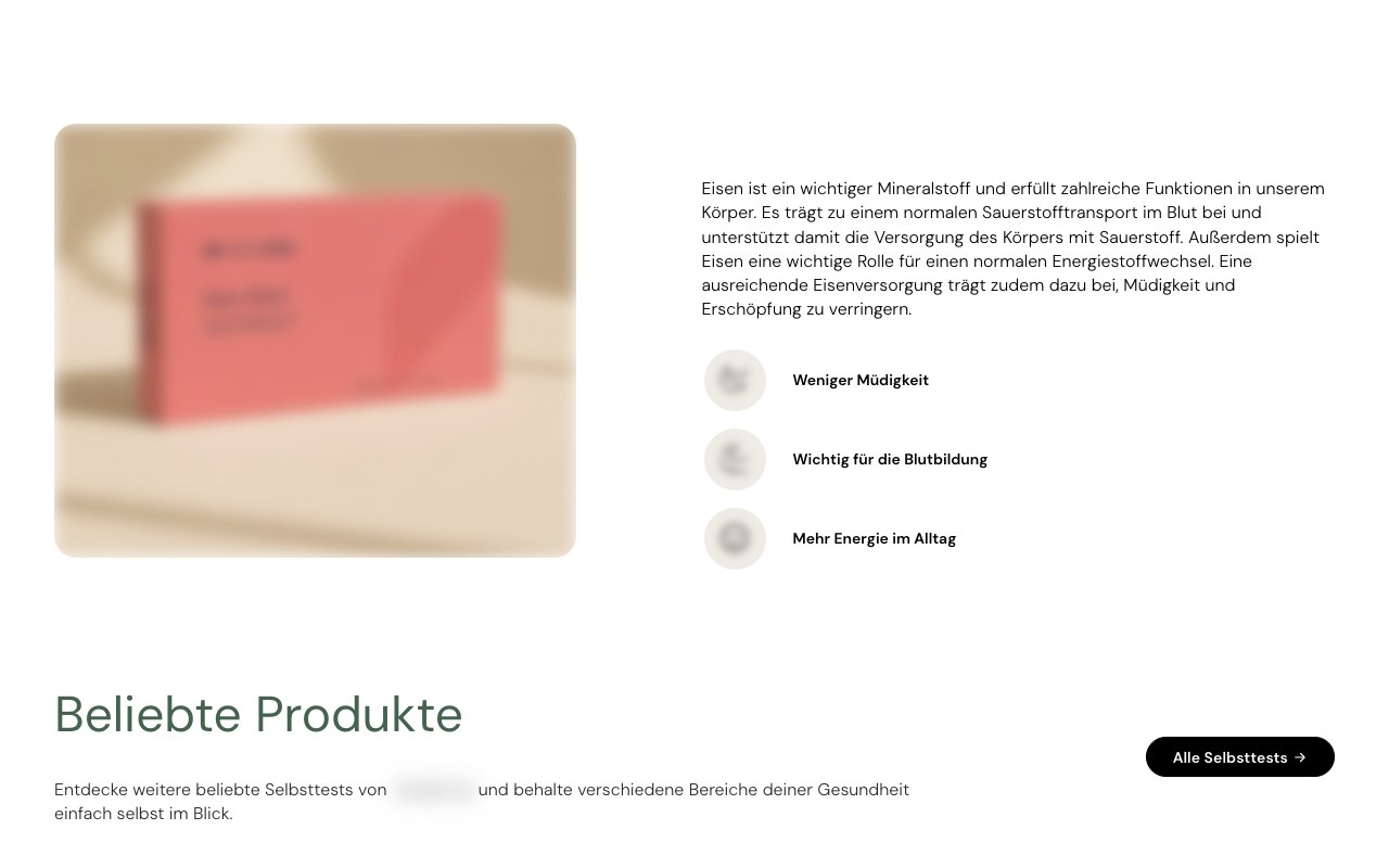 Health tests brand, DE