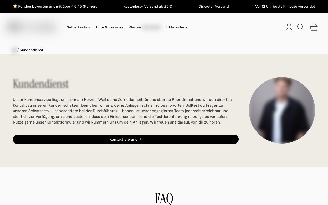 Health tests brand, DE